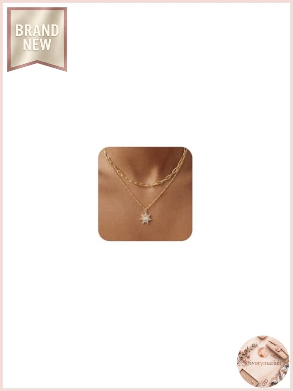 Layered Necklaces for Women Trendy Dainty 14k Gold Plated Non Tarnish